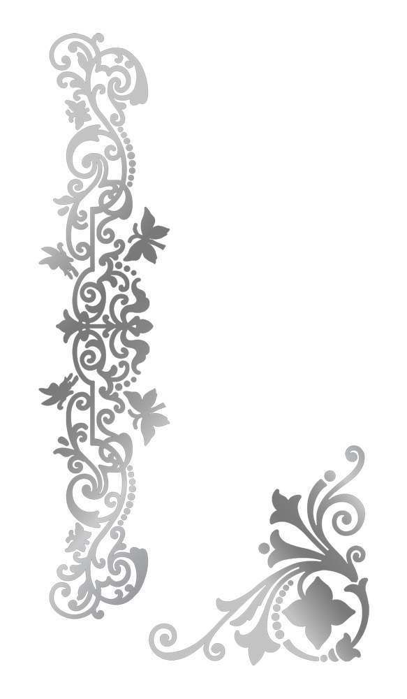 Gemini - Foil Stamp Die - Elements - Papillon - Border & Corner