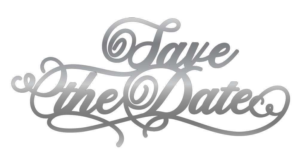 Gemini - Foil Stamp Word Die - Save the Date