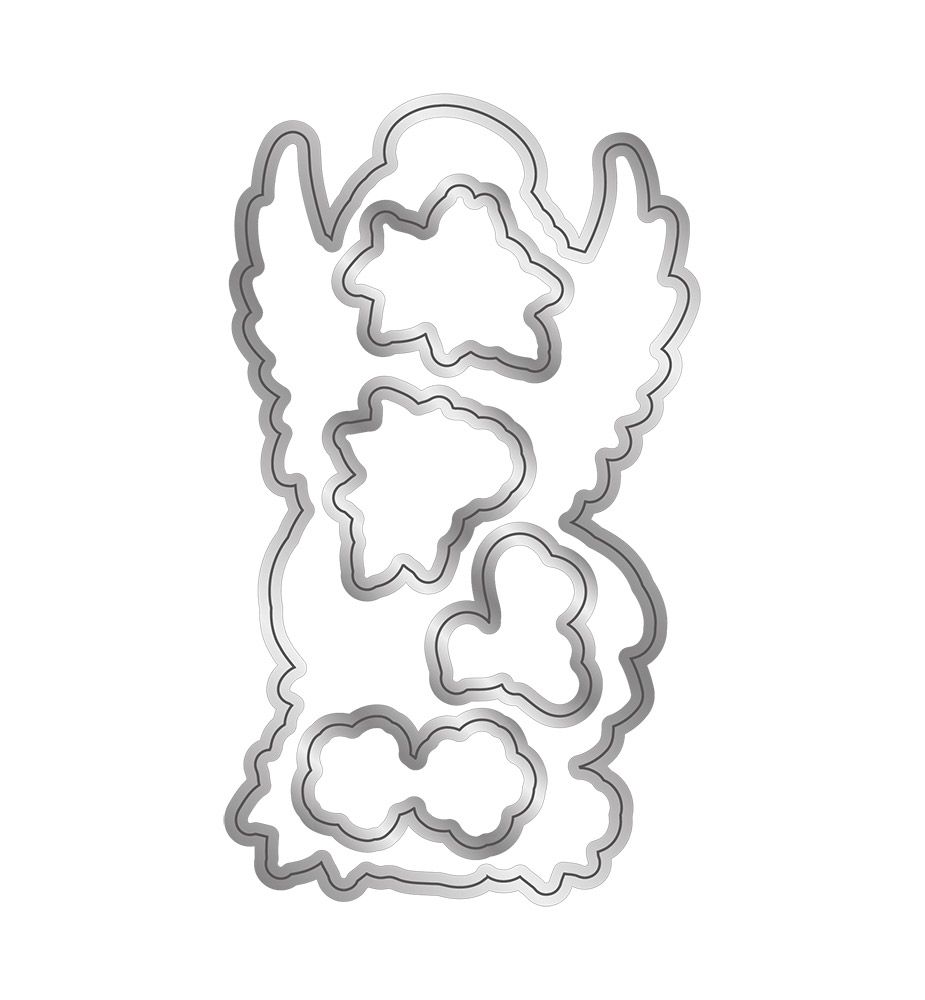 Conie Fong Angel Inspiration Stamp & Die - Angel Prayers