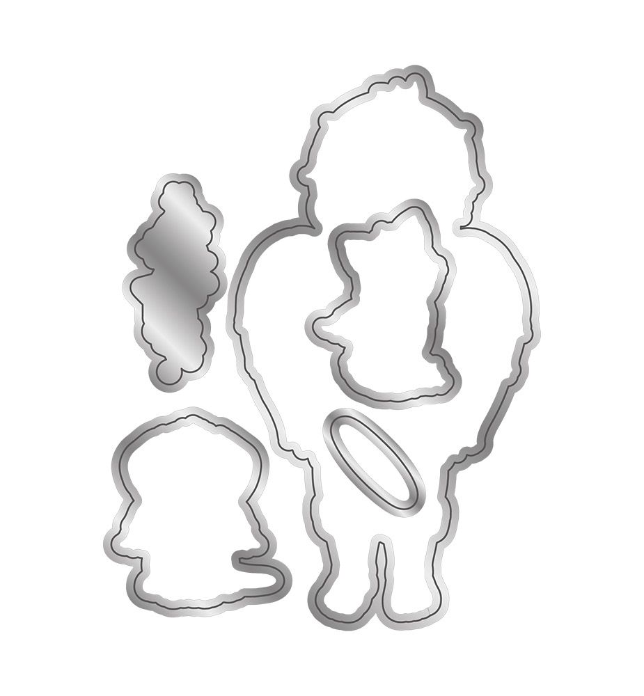 Conie Fong Angel Inspiration Stamp & Die - Friendship Angel