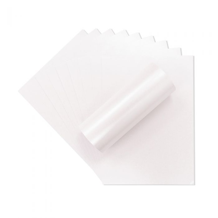 Centura Pearl Snow White Hint of Silver A4 Printable Card Pack - 10 Sheets