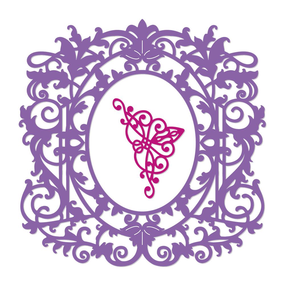 Natures Garden Lily Collection Metal Die - Ornate Frame and Corner