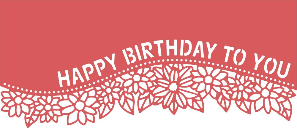 Gemini Die - Edgeables - Happy Birthday to You
