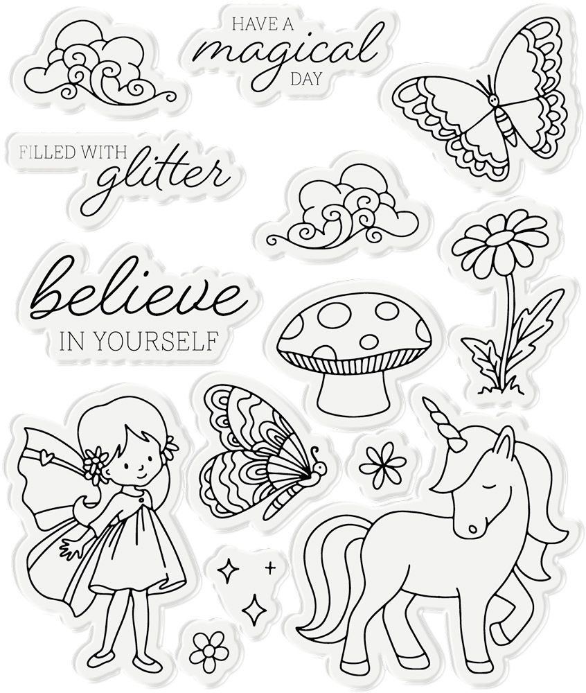 Gemini - Stamp & Die - Box Filled With Glitter