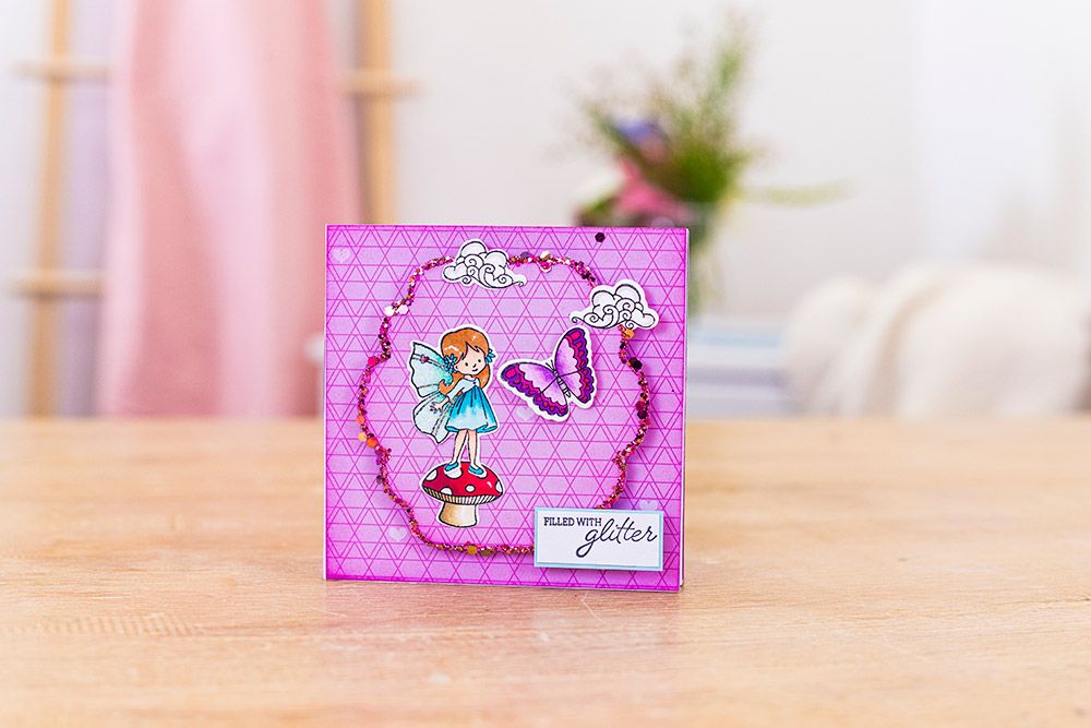 Gemini - Stamp & Die - Box Filled With Glitter
