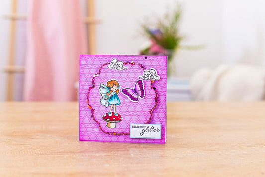 Gemini - Stamp & Die - Box Filled With Glitter