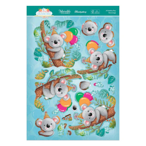 Hunkydory - Cutest Celebrations Deco-Large Set - A Koala-ty Day