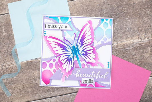 Colour Your World 8x8" Stencil Set - Bubbles and Balloons