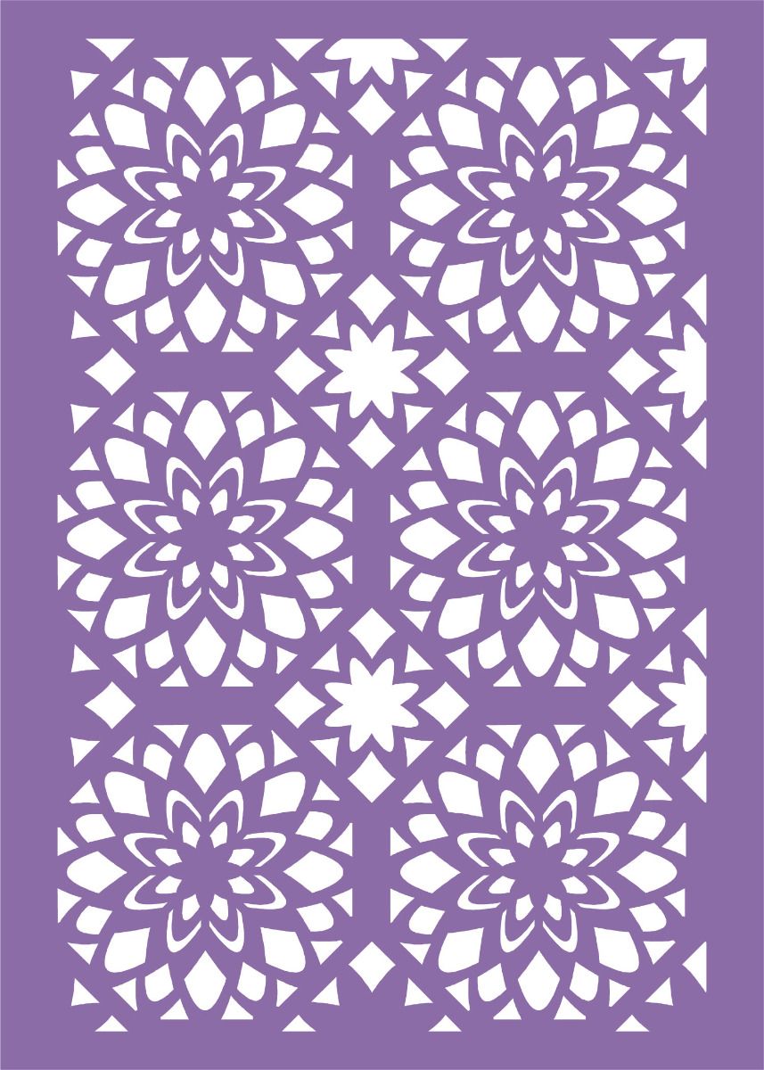 Crafters Companion Kaleidoscope Layering Stencils - Dahlia Delight