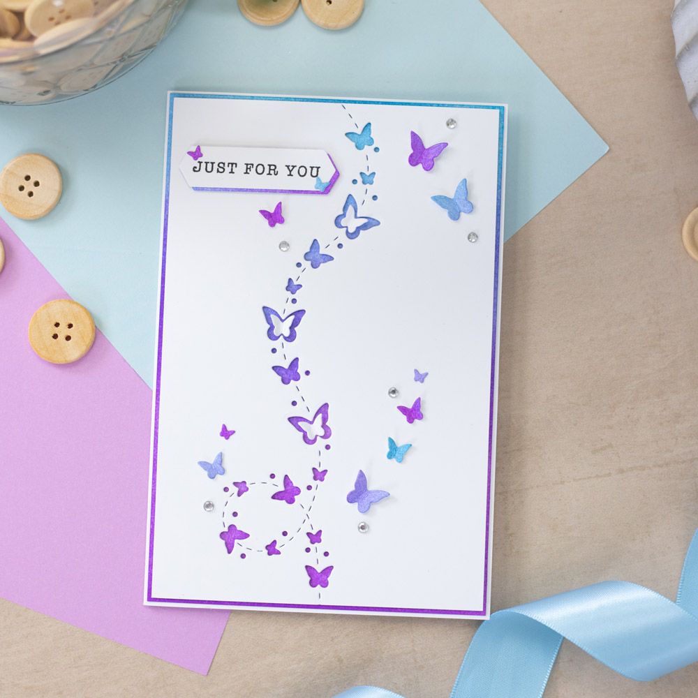 Gemini Confetti Border Elements Die - Dancing Butterflies