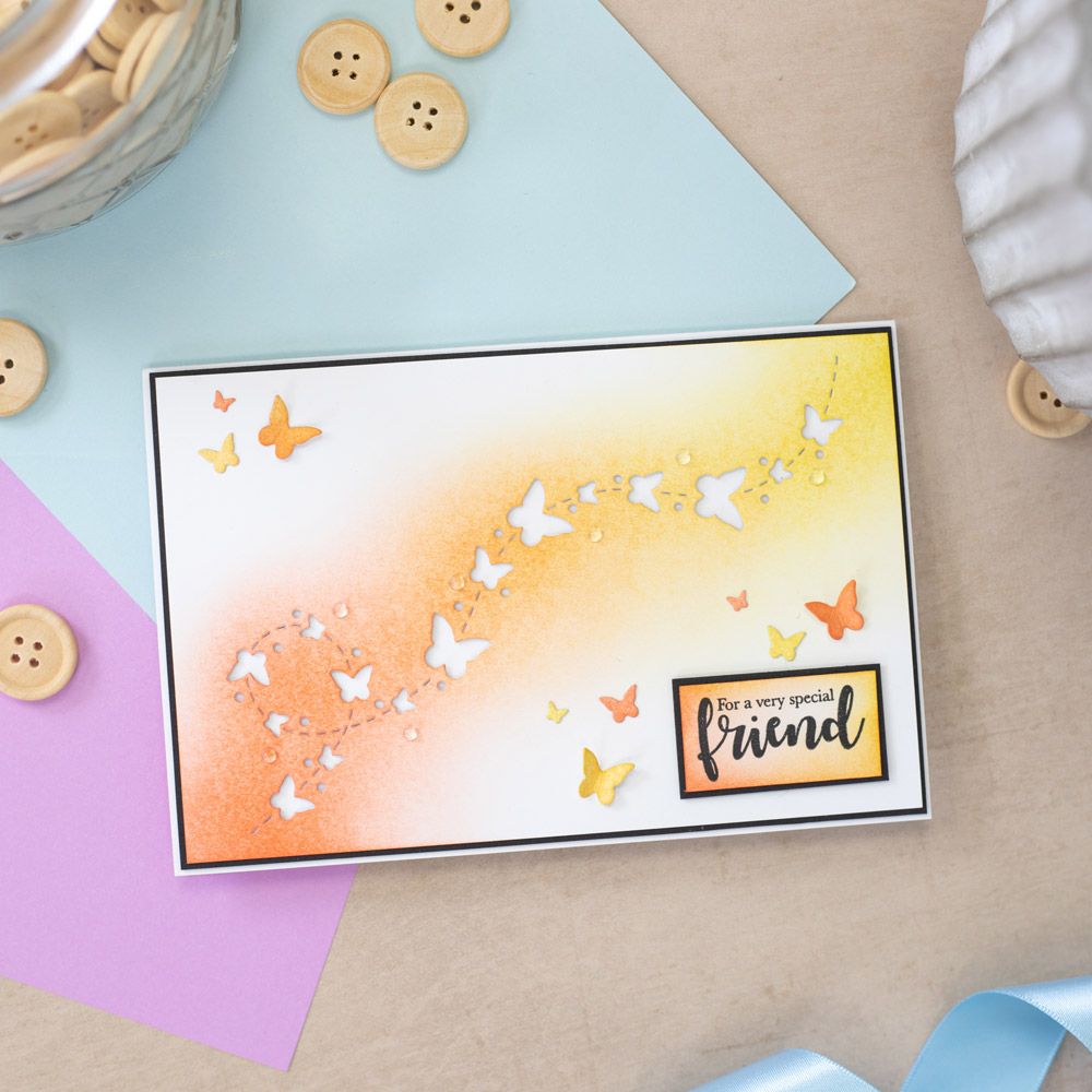 Gemini Confetti Border Elements Die - Dancing Butterflies