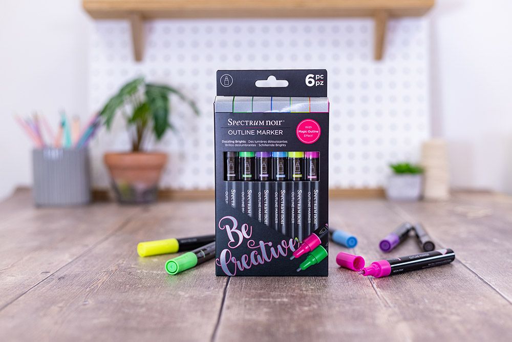 Spectrum Noir - Outline Markers - Dazzling Brights - 6pc Set