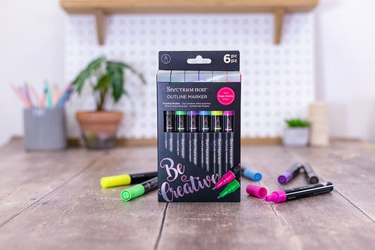 Spectrum Noir - Outline Markers - Dazzling Brights - 6pc Set