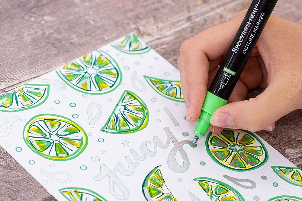 Spectrum Noir - Outline Markers - Dazzling Brights - 6pc Set