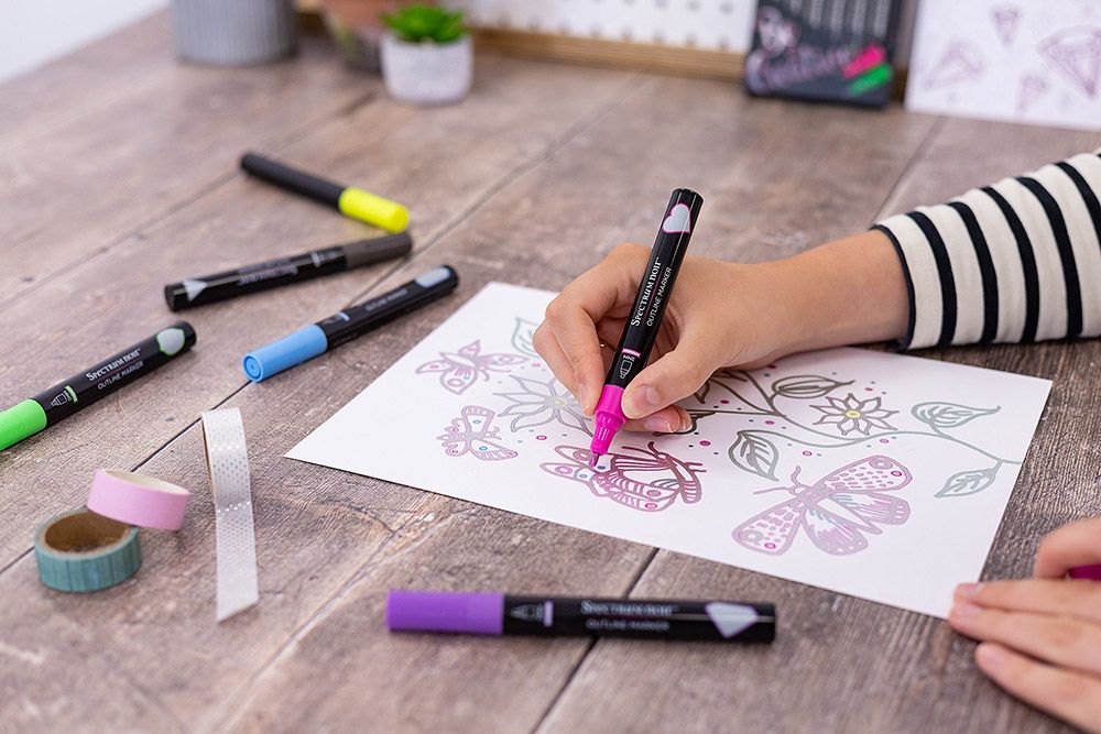 Spectrum Noir - Outline Markers - Dazzling Brights - 6pc Set