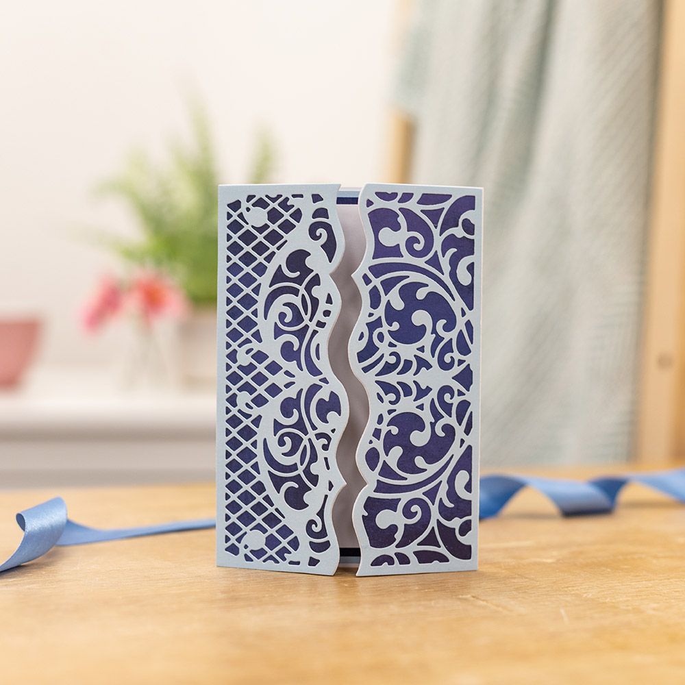 Gemini Decorative Gatefold Create-a-Card Die - Classic Lace