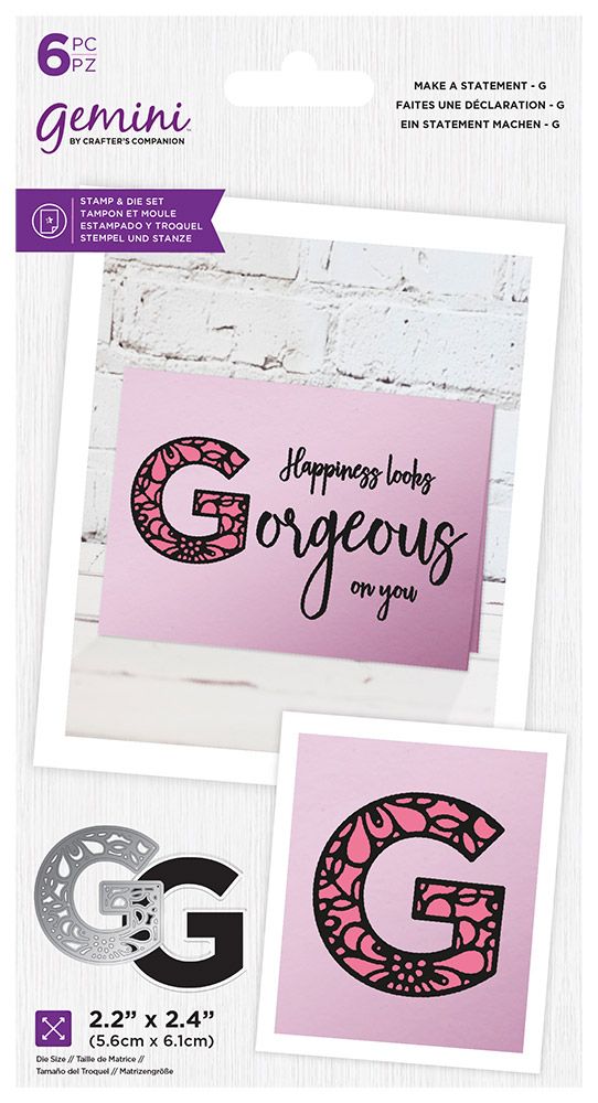 Gemini Make A Statement Stamp & Die - G