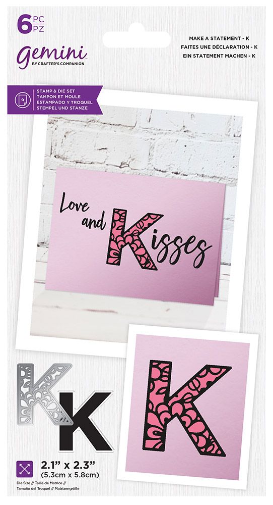 Gemini Make A Statement Stamp & Die - K
