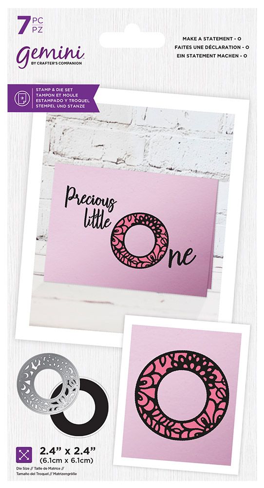 Gemini Make A Statement Stamp & Die - O