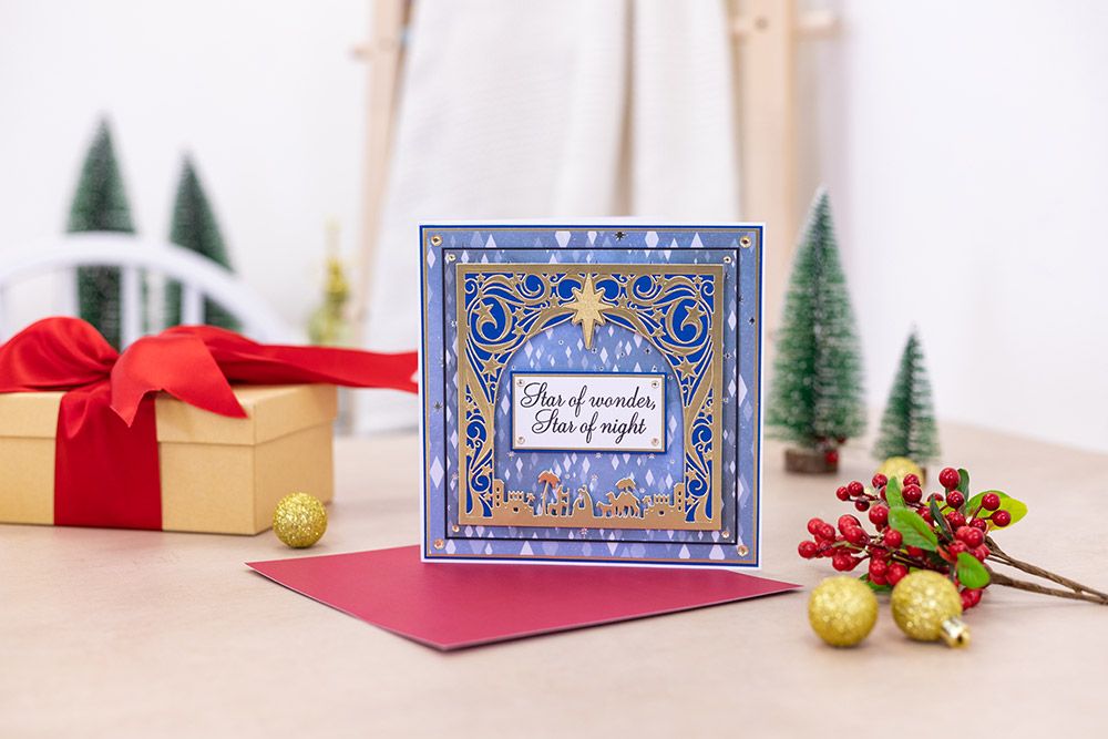 Gemini Christmas Frame Stamp and Die - Follow the Star