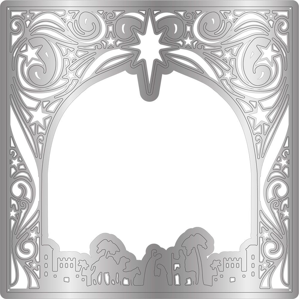 Gemini Christmas Frame Stamp and Die - Follow the Star