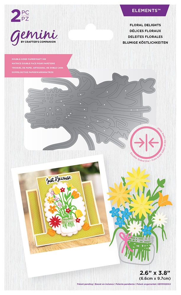 Gemini Double-Sided Layerable Topper & Image Die - Floral Delights