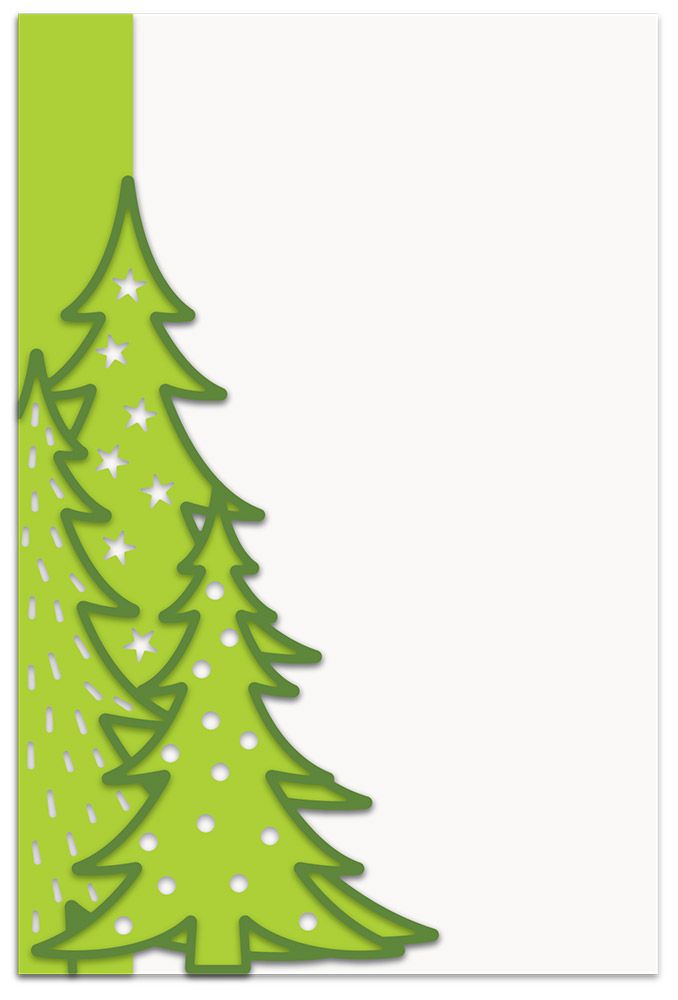 Gemini Christmas Double-Sided Layerable Edgeable Die - Trio of Trees