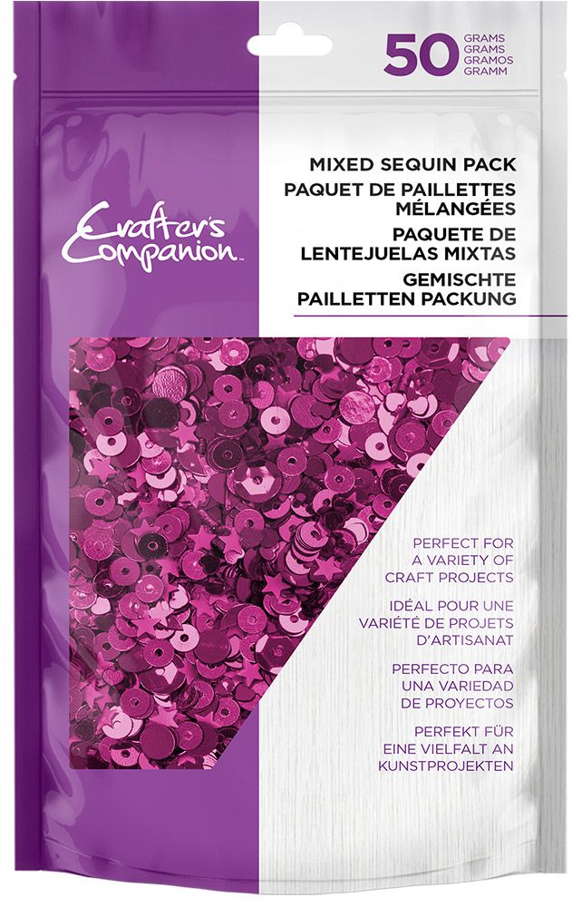 CC - Mixed Sequin Pack - Dusky Pink