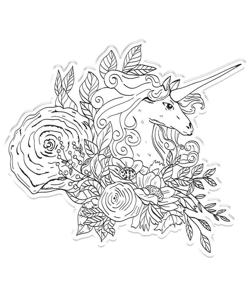 Sara Signature - Enchanted Dreams - Stamp & Die Set - Decorative Unicorn