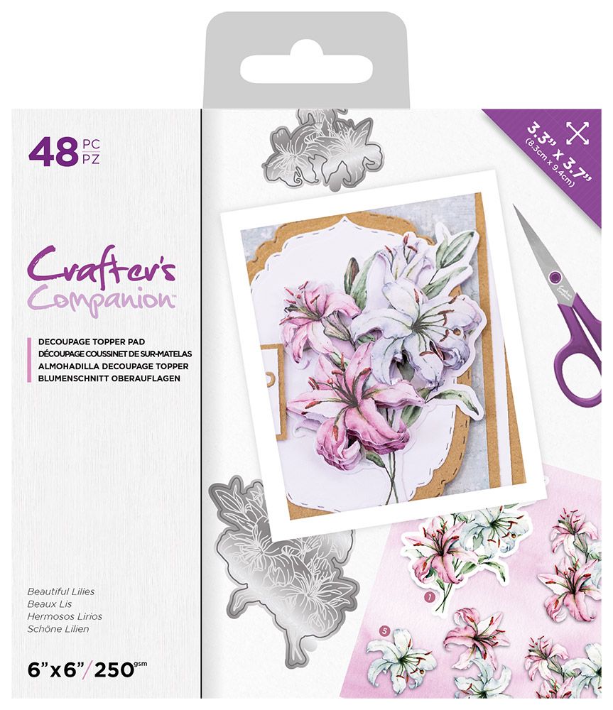 Crafter's Companion Decoupage Topper Pad - Beautiful Lilies