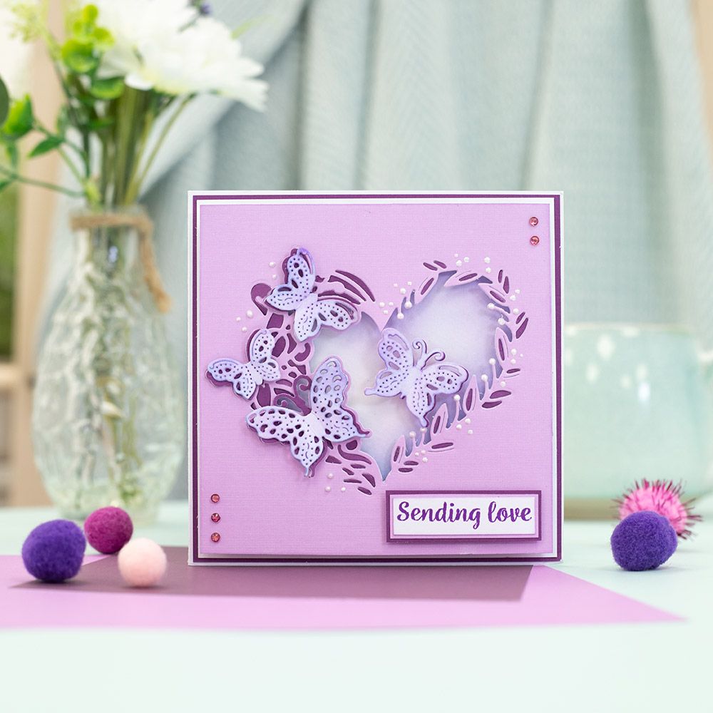 Gemini - Create-A-Card - Butterfly Heart - 3pc Set