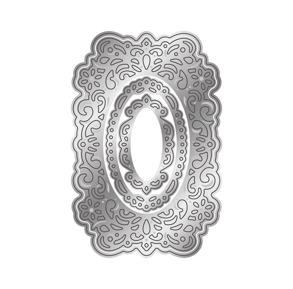 Gemini - Metal Die - IntriLace - Floral Fretwork