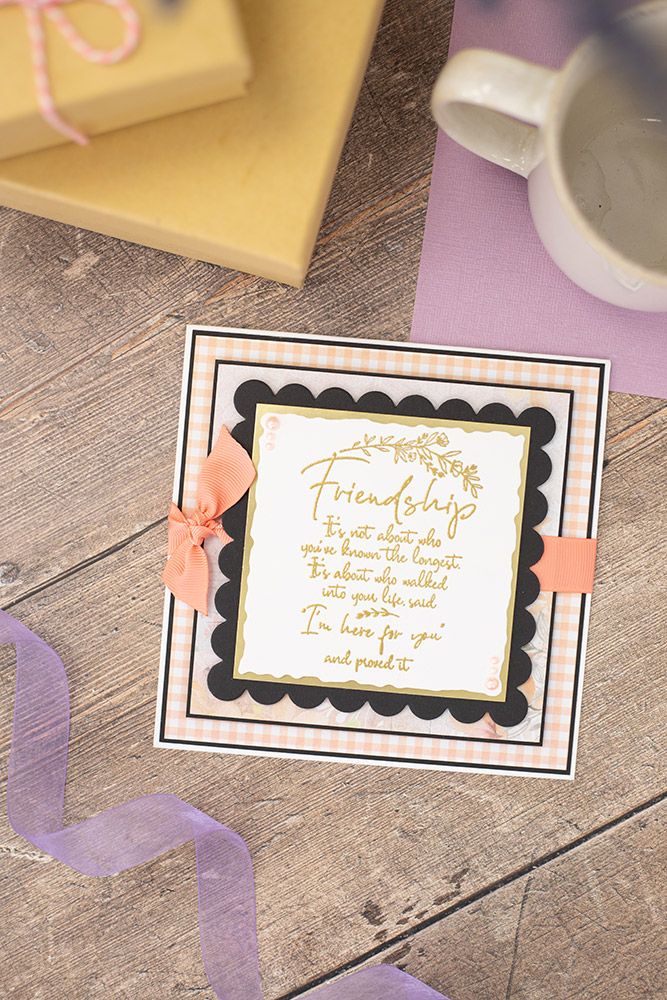 Crafters Companion Friends For Life Clear Acrylic Stamp - I’m here for you
