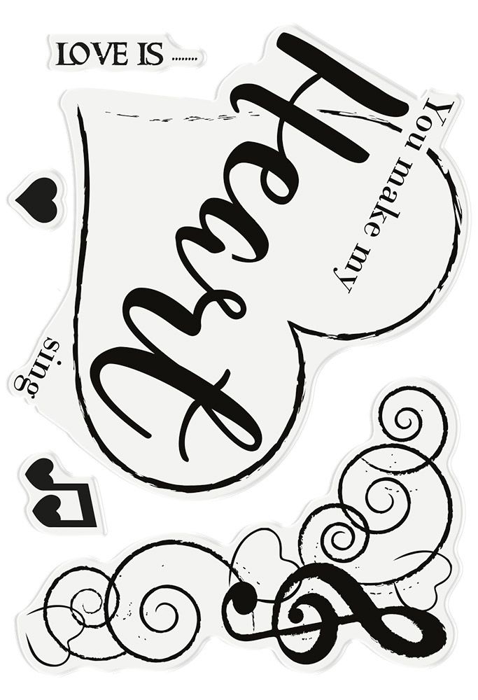 Sharon Callis - A6 Photopolymer Stamp - From the Heart