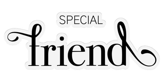 Gemini Fancy Sentiments Stamp and Die - Special Friend