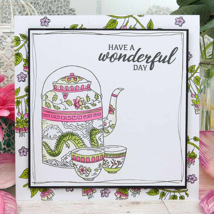 For the Love of Stamps - Tea for Two