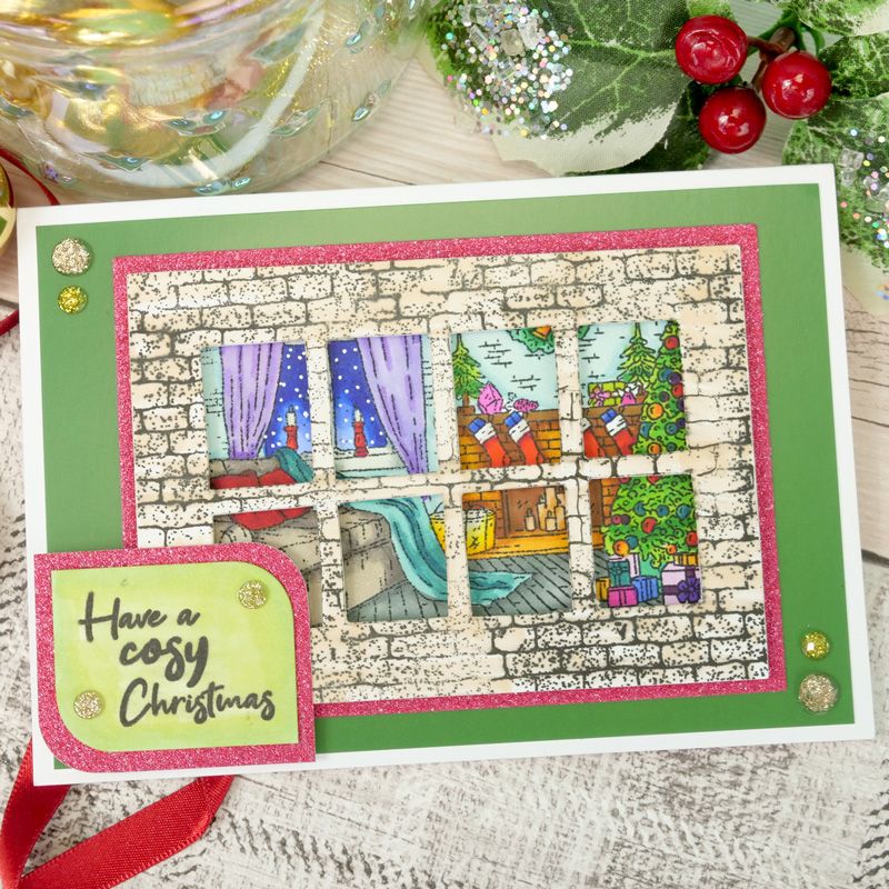 For the Love of Stamps - Cosy Fireplace A6 Stamp Set