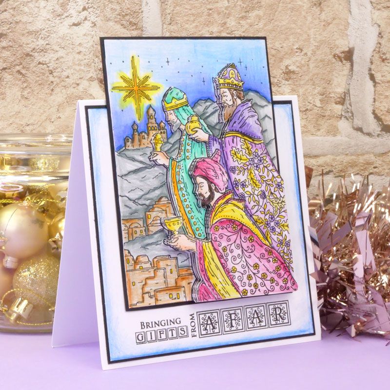 For the Love of Stamps - The Three Wise Men A6 Stamp Set