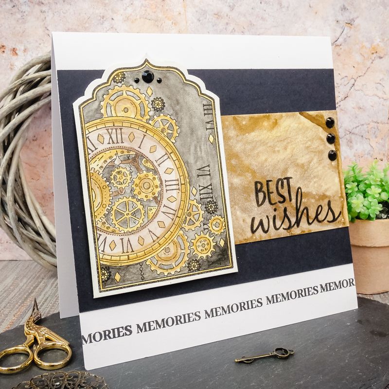 For the Love of Stamps - Clockwork Moments A6 Stamp Set