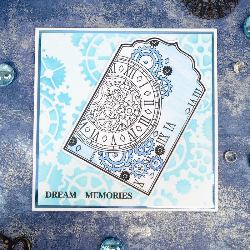 For the Love of Stamps - Clockwork Moments A6 Stamp Set