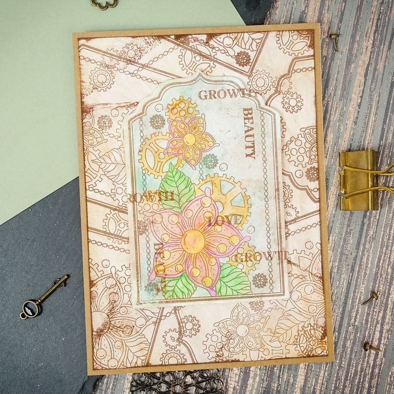 For the Love of Stamps - Metal Blossoms A6 Stamp Set