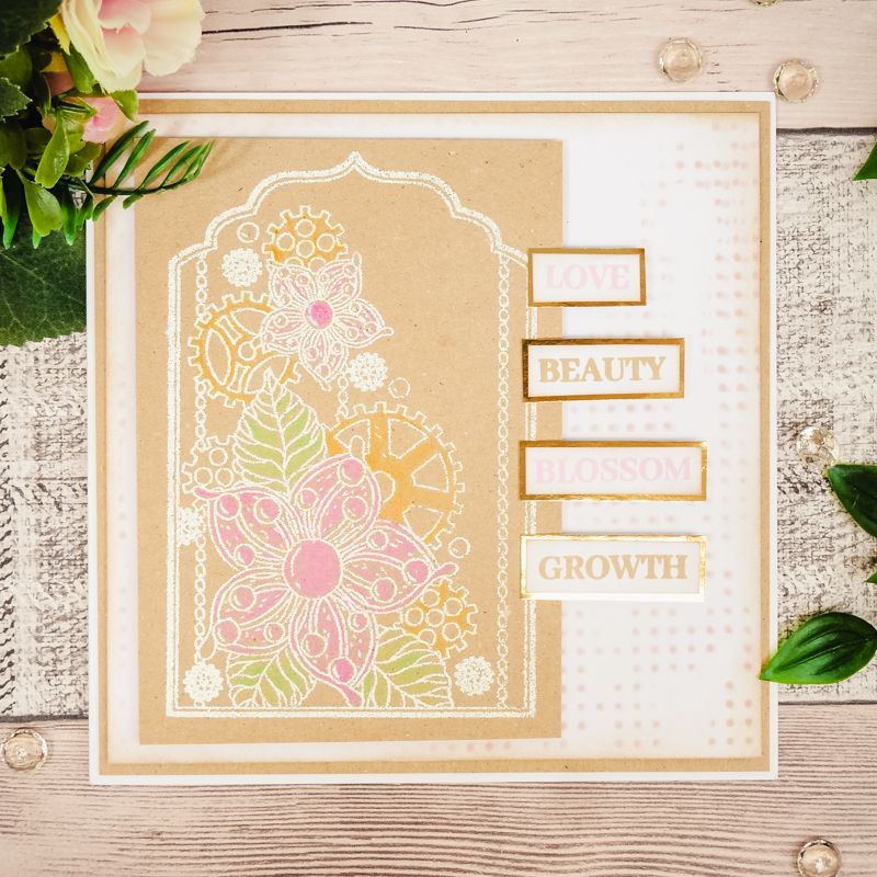 For the Love of Stamps - Metal Blossoms A6 Stamp Set