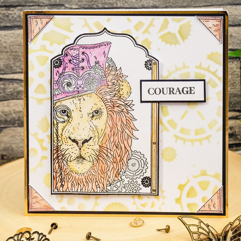 For the Love of Stamps - The Noble Lion A6 Stamp Set