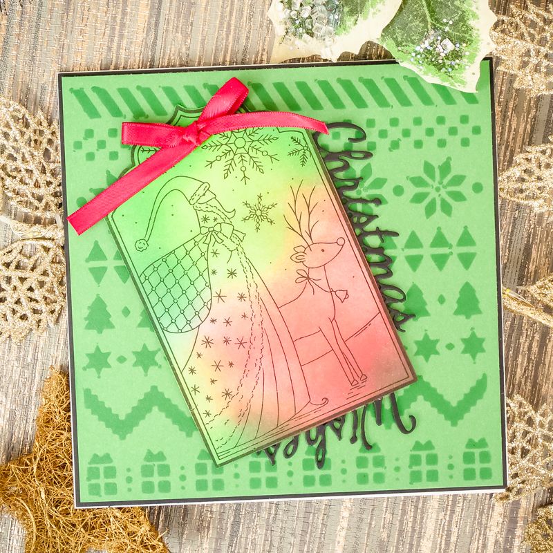 For the Love of Stamps - Santa & Rudolph A6 Stamp Set