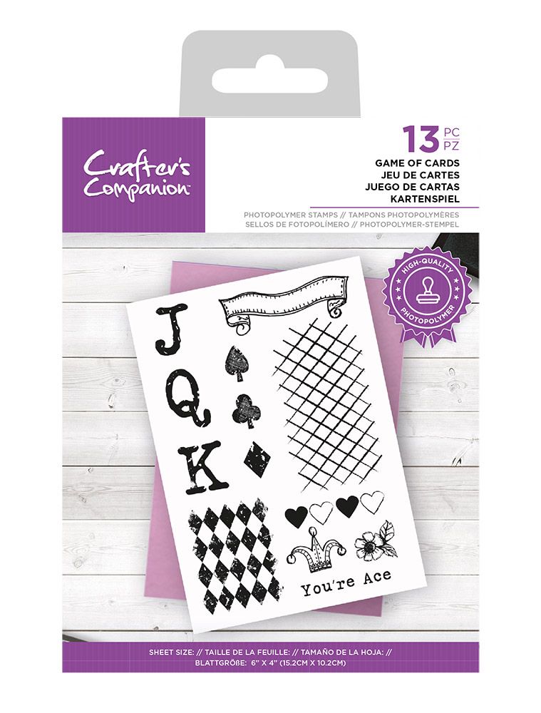 CC-STP-GOFC Crafters Companion Photopolymer stamp - Game of Cards