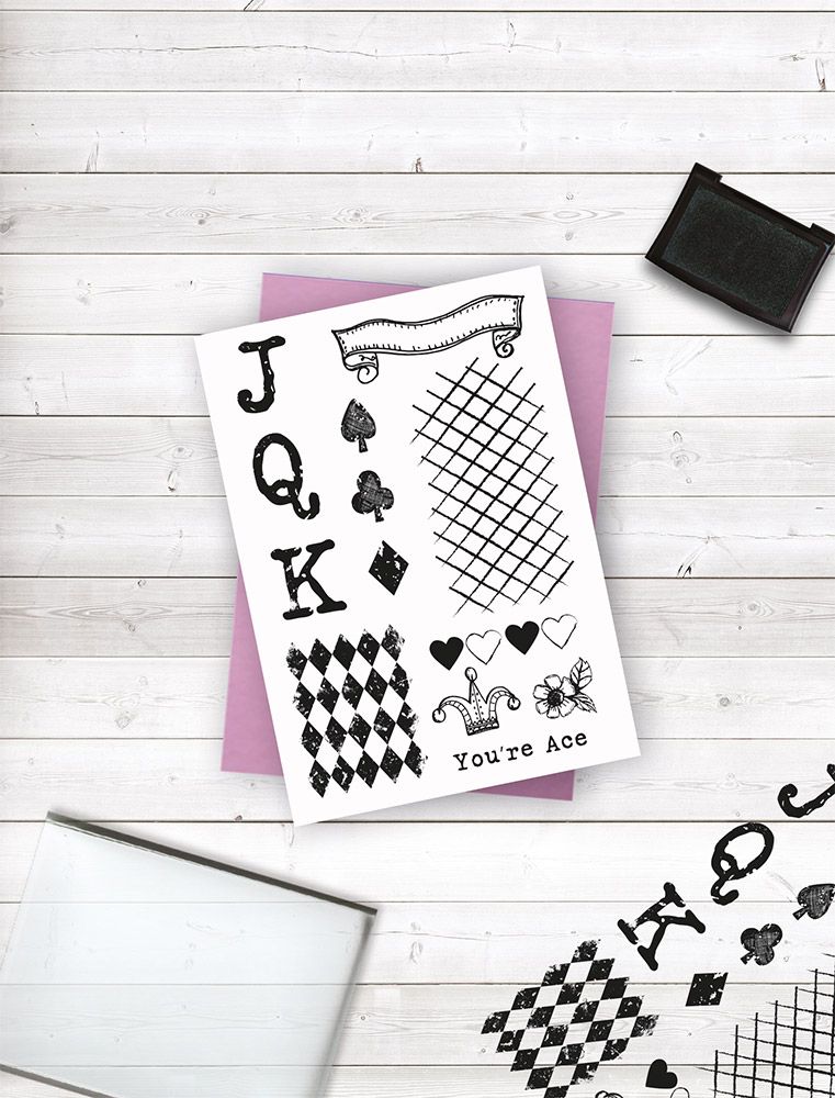 CC-STP-GOFC Crafters Companion Photopolymer stamp - Game of Cards