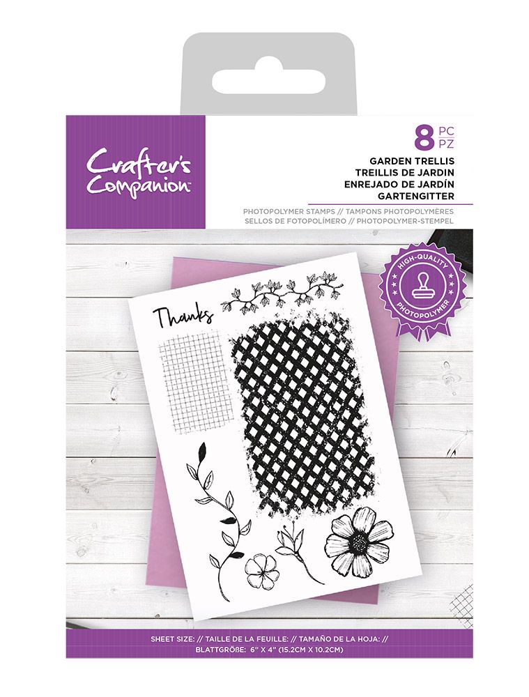 Crafters Companion Photopolymer stamp - Garden Trellis
