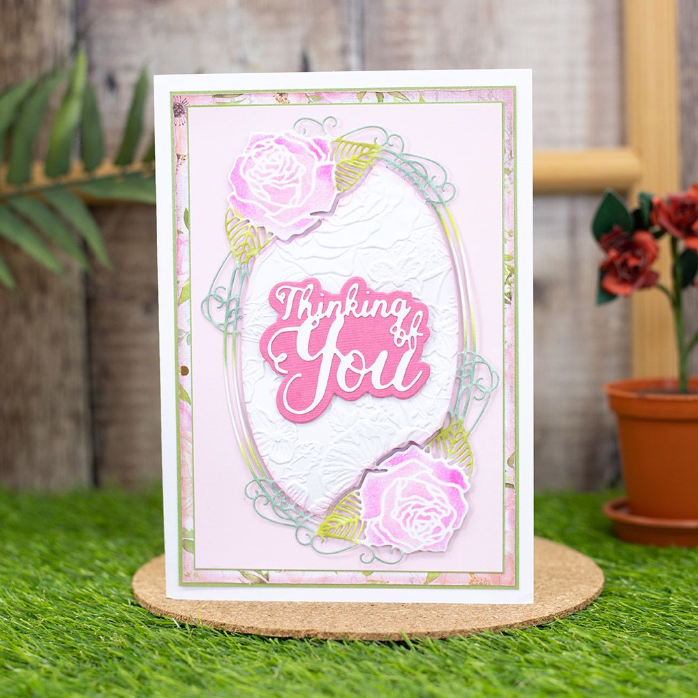 Sharon Callis Crafts Arts n Flowers Garden Florals Die - Rose Bliss Frame