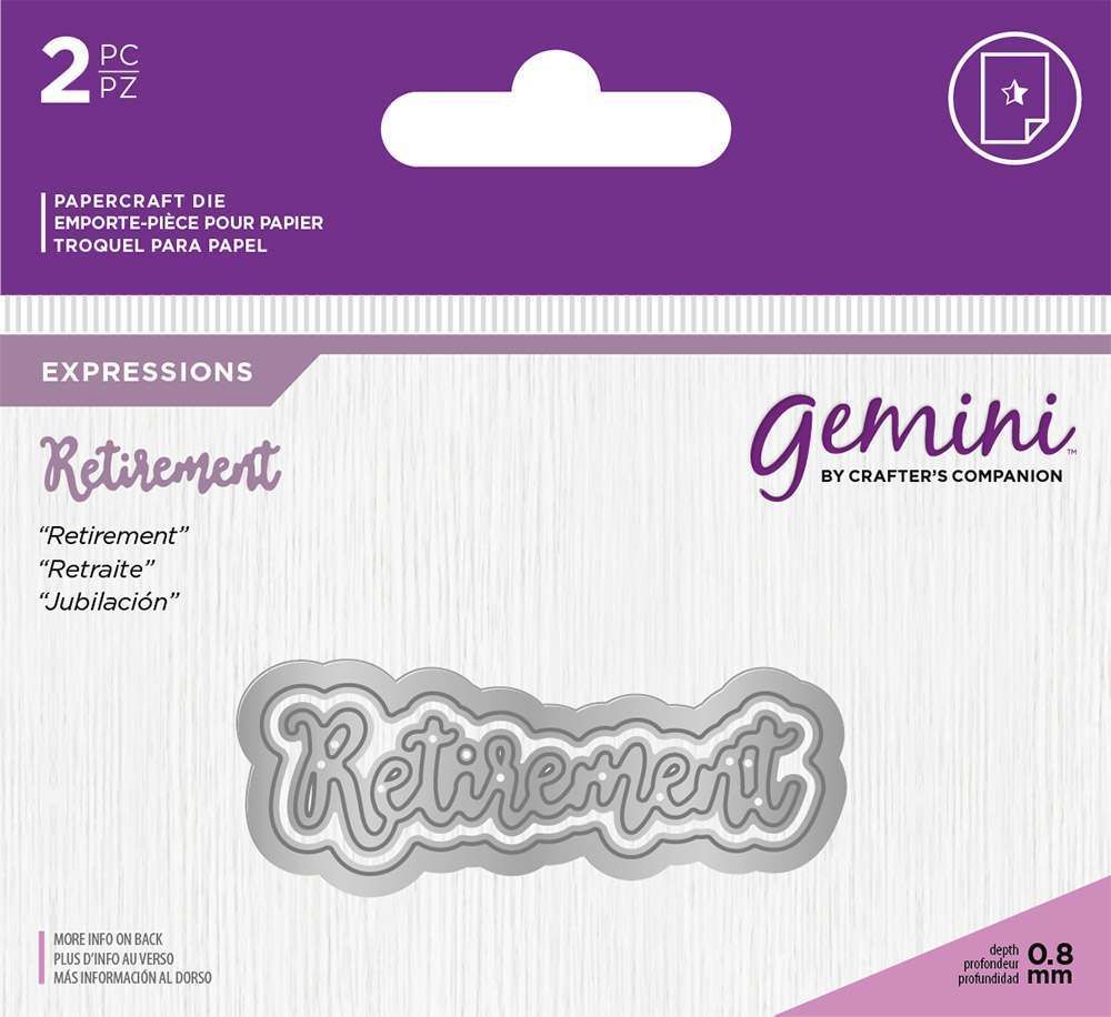Gemini Expressions Metal Die - Retirement