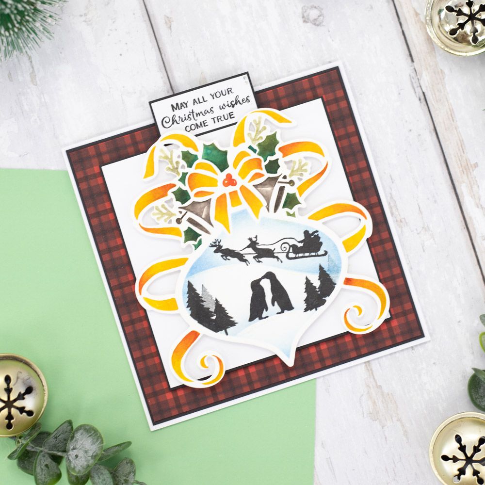 Gemini Celebrate the Season Die - Yuletide Bauble Outline